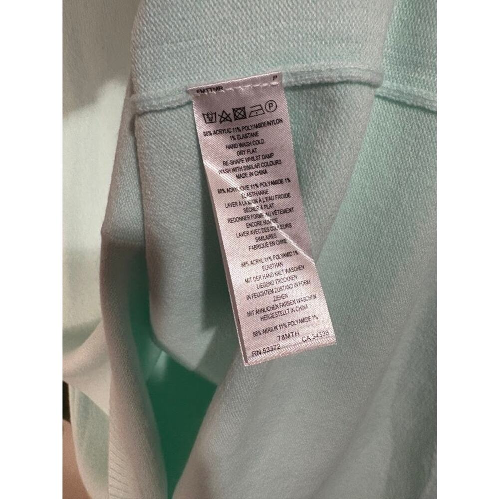 French Connection Mint Green Crew Neck Pull Over‎ Sweater Size Small NWT - Picture 5 of 7